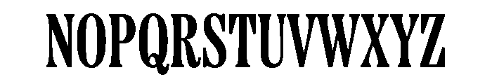 Etna X Condensed Bold Font UPPERCASE