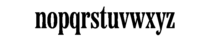 Etna X Condensed Bold Font LOWERCASE