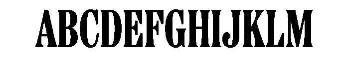 Etna X Condensed Extra Bold Font UPPERCASE