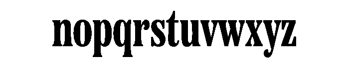 Etna X Condensed Extra Bold Font LOWERCASE