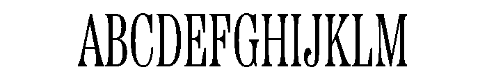 Etna X Condensed Light Font UPPERCASE