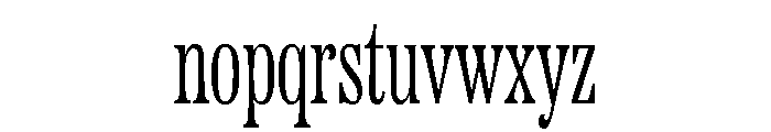 Etna X Condensed Light Font LOWERCASE