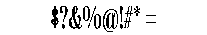 Etna X Condensed Regular Font OTHER CHARS