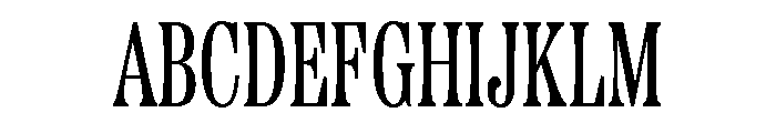 Etna X Condensed Regular Font UPPERCASE