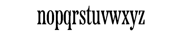 Etna X Condensed Regular Font LOWERCASE