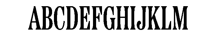 Etna X Condensed Semi Bold Font UPPERCASE
