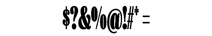 Etna XX Condensed Black Font OTHER CHARS