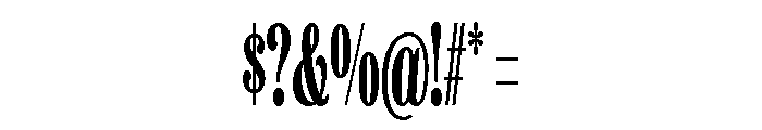 Etna XX Condensed Bold Font OTHER CHARS