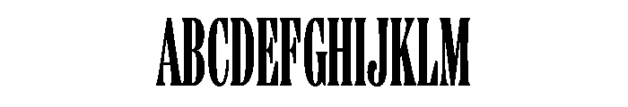Etna XX Condensed Bold Font UPPERCASE