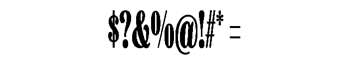Etna XX Condensed Extra Bold Font OTHER CHARS