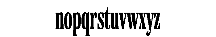 Etna XX Condensed Extra Bold Font LOWERCASE
