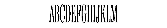 Etna XX Condensed Light Font UPPERCASE