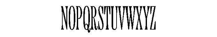 Etna XX Condensed Light Font UPPERCASE