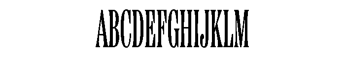 Etna XX Condensed Regular Font UPPERCASE