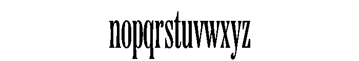 Etna XX Condensed Regular Font LOWERCASE