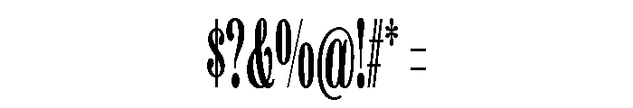 Etna XX Condensed Semi Bold Font OTHER CHARS