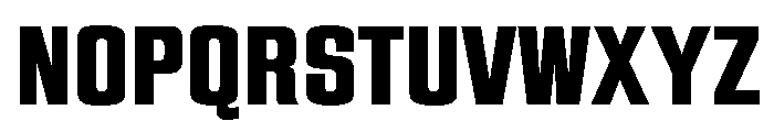 Eurostile Condensed Extra Bold Font UPPERCASE