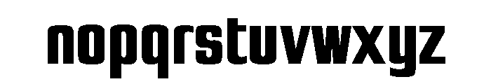 Eurostile Condensed Extra Bold Font LOWERCASE