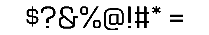 Eurostile Condensed Medium Font OTHER CHARS