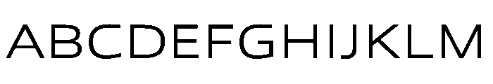 Eurostile Extended Extra Light Font UPPERCASE