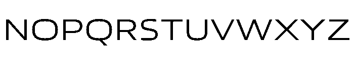 Eurostile Extended Extra Light Font UPPERCASE