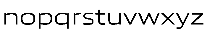 Eurostile Extended Extra Light Font LOWERCASE