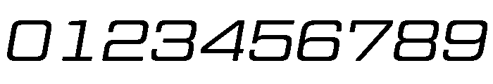 Eurostile Extended Light Italic Font OTHER CHARS