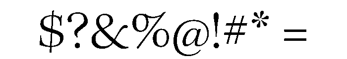 Eurostile Extended Light Font OTHER CHARS