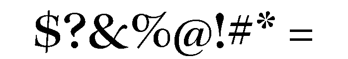 Eurostile Extended Medium Font OTHER CHARS