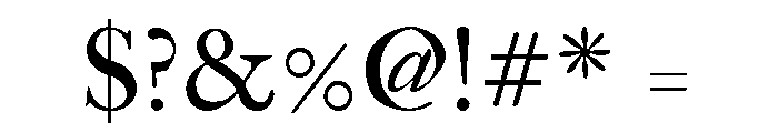 Eurostile Extended Regular Font OTHER CHARS