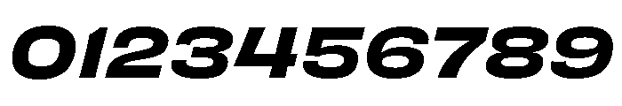 Eurostile Extended Semibold Italic Font OTHER CHARS