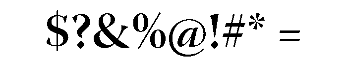 Eurostile Extended Semibold Font OTHER CHARS