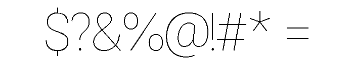 Eugenie Thin Font OTHER CHARS