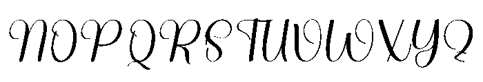 Euphoria Calligraphy Font UPPERCASE