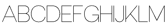 Eustoma Thin Font UPPERCASE