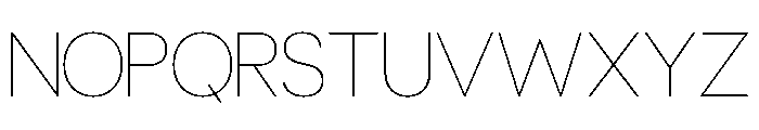 Eustoma Thin Font UPPERCASE