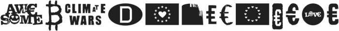 EURO Icon Kit Symbols otf (400) Font LOWERCASE