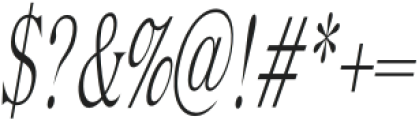 Euphoria Italic otf (400) Font OTHER CHARS