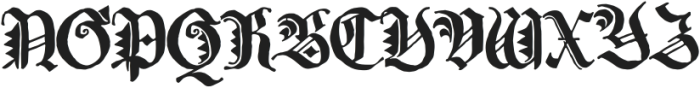 Europe Gothic Regular otf (400) Font UPPERCASE