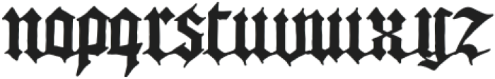 Europe Gothic Regular otf (400) Font LOWERCASE