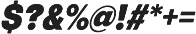 European Sans Pro Condensed Black Italic otf (900) Font OTHER CHARS