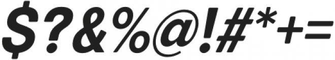 European Sans Pro Condensed Bold Italic otf (700) Font OTHER CHARS
