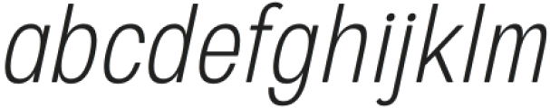 European Sans Pro Condensed Extra Light Italic otf (200) Font LOWERCASE