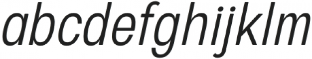 European Sans Pro Condensed Light Italic otf (300) Font LOWERCASE