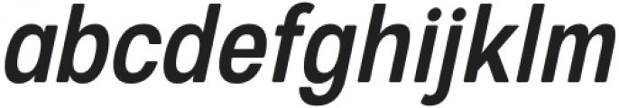 European Sans Pro Condensed Medium Italic otf (500) Font LOWERCASE