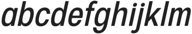 European Sans Pro Condensed Regular Italic otf (400) Font LOWERCASE
