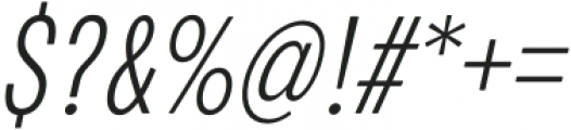 European Sans Pro Extra Condensed ExtLight Italic otf (300) Font OTHER CHARS