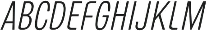European Sans Pro Extra Condensed ExtLight Italic otf (300) Font UPPERCASE