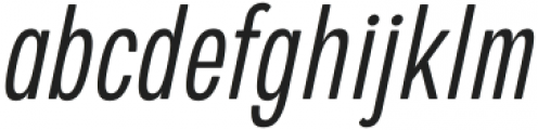European Sans Pro Extra Condensed Light Italic otf (300) Font LOWERCASE
