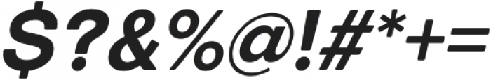 European Sans Pro Narrow Bold Italic otf (700) Font OTHER CHARS